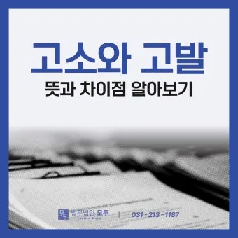 고소 고발 뜻 차이 용법_27