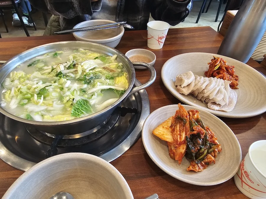 영종도 칼국수 보쌈 맛집 조은전골칼국수