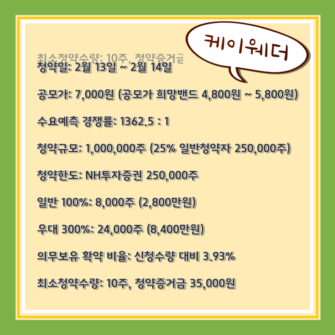공모주 청약 코셈 케이웨더 이에이트 에이피알