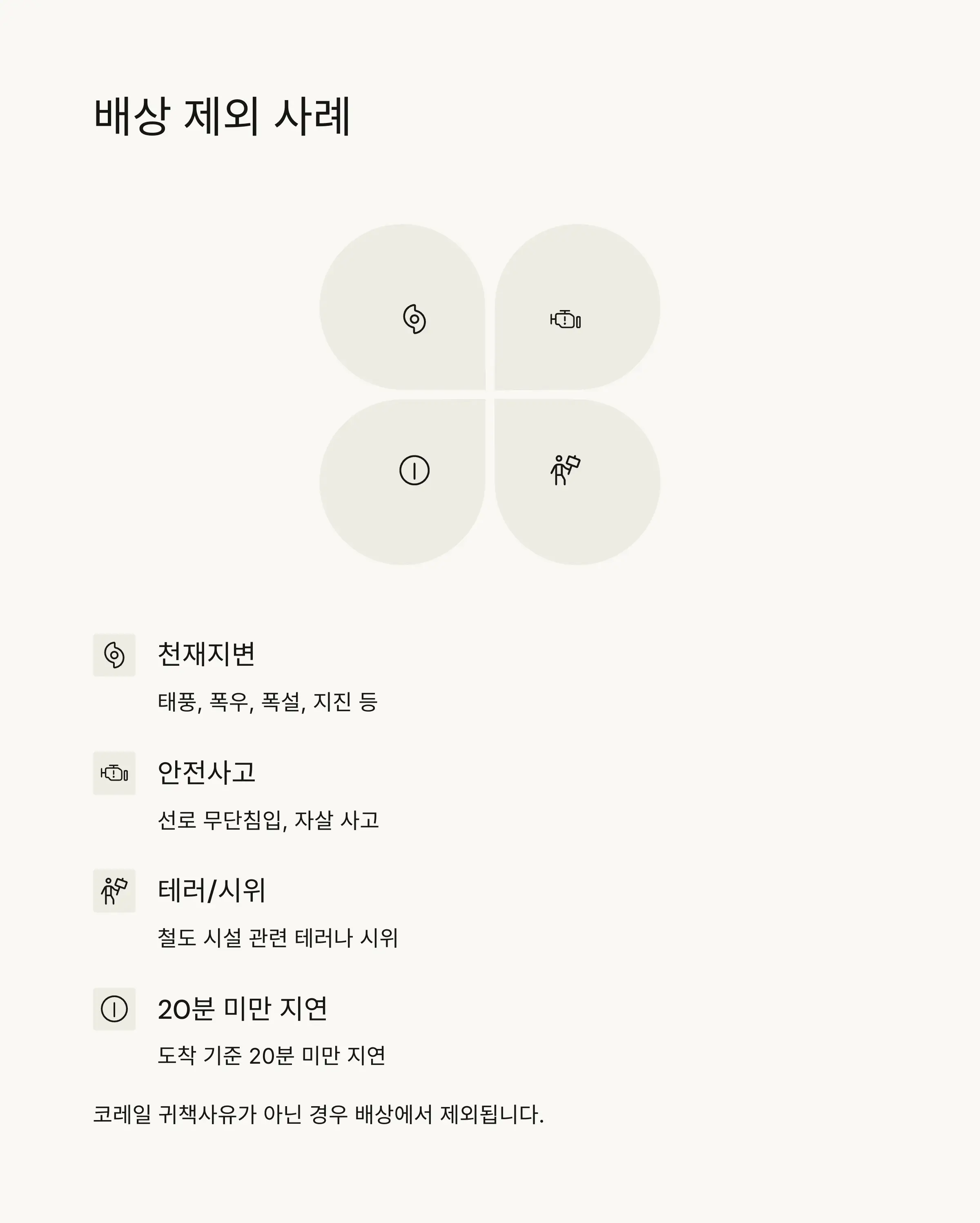 ⚠️ 배상 제외 사례와 주의사항