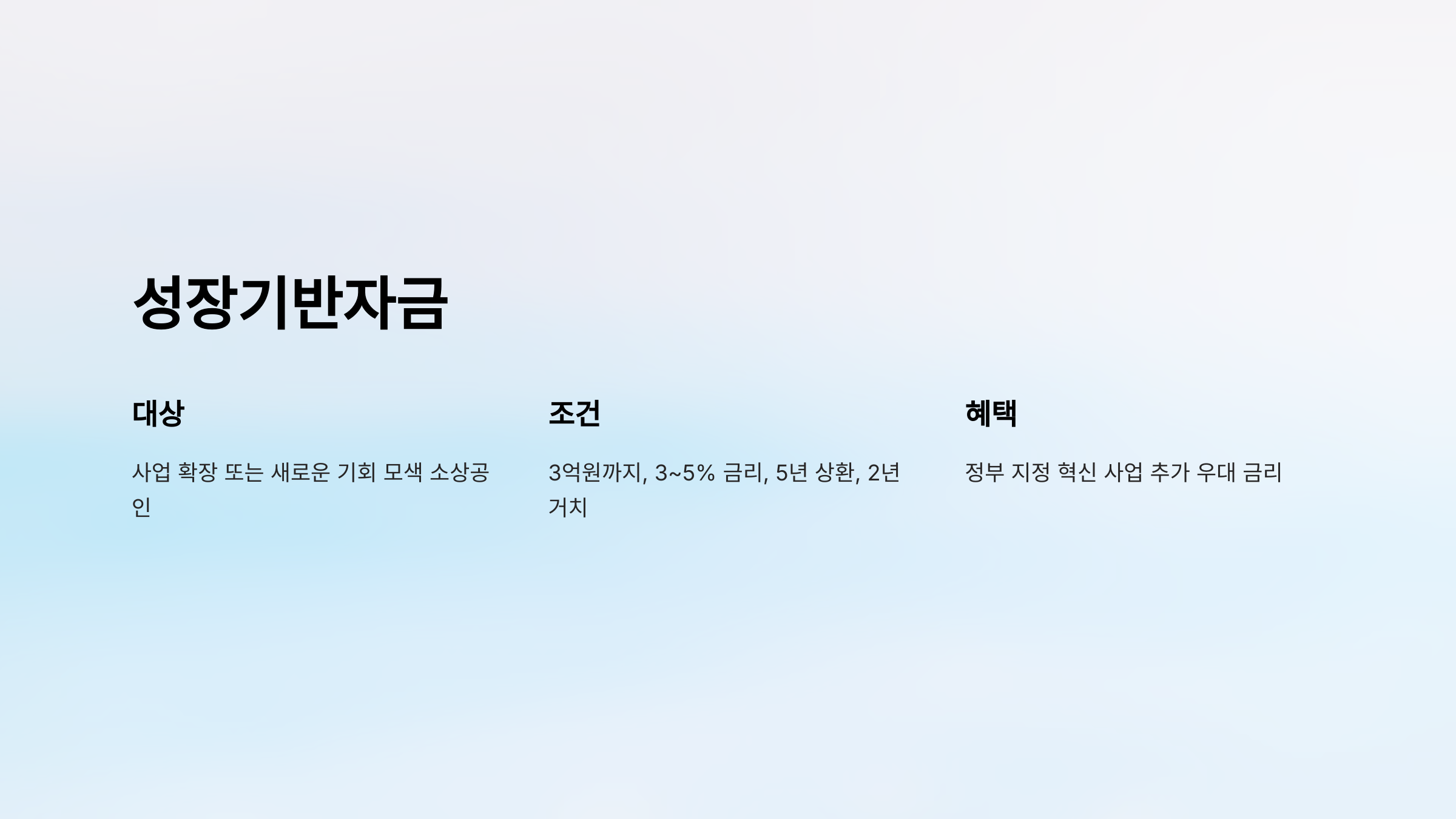 소상공인 정책자금