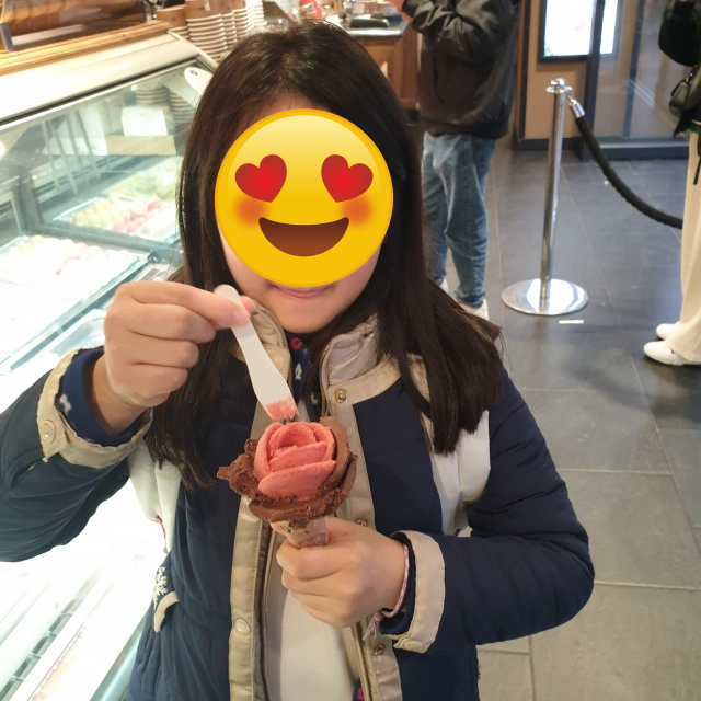 아이들 꽃모양 아이스크림