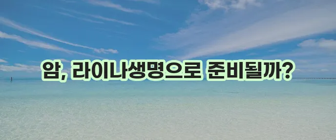 라이나생명 암보험 상품 알아보기와 보장 마련하기