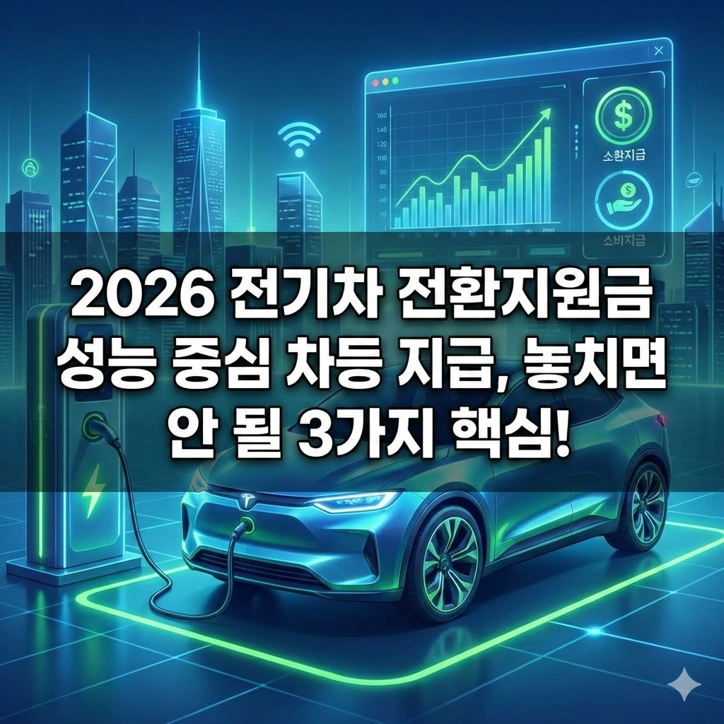 2026 전기차 전환지원금 신청 가이드와 놓치면 안 될 3가지 핵심 포인트