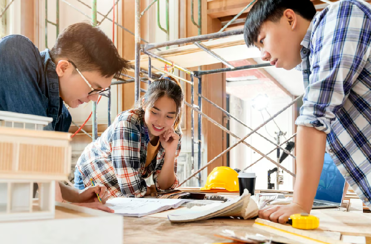 일을하는 사람들