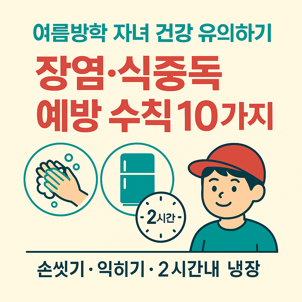 장염 식중독 예방수칙