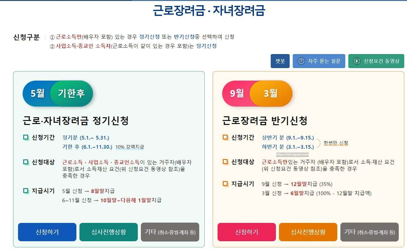 근로장려금 신청
