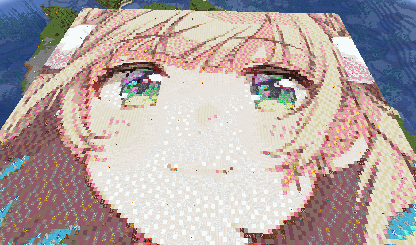 도트 그림을 위에서