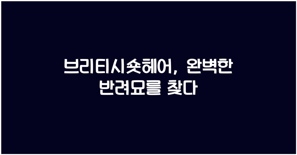 브리티시숏헤어