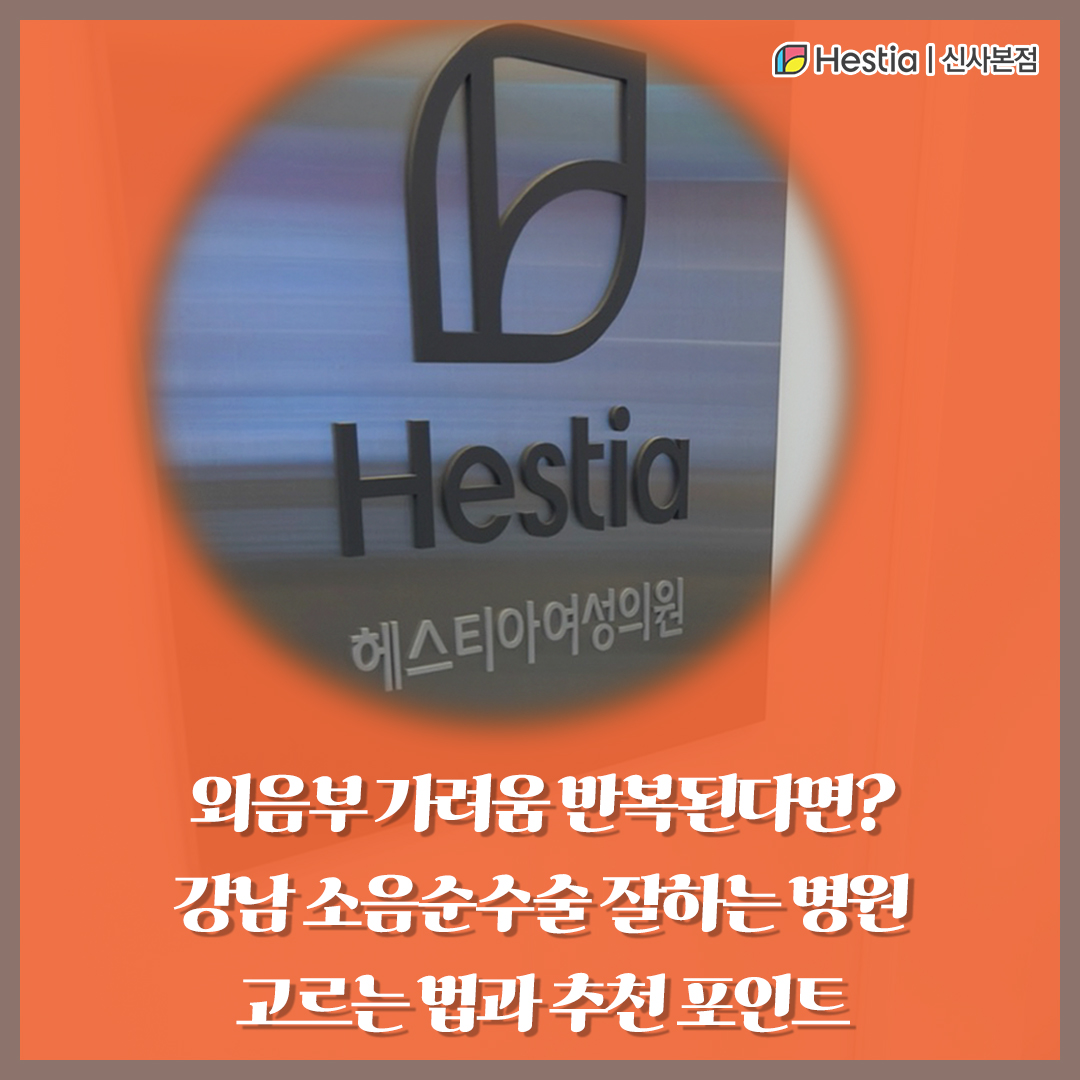 외음부 가려움 반복? 강남 소음순수술 병원 선택 팁과 추천!