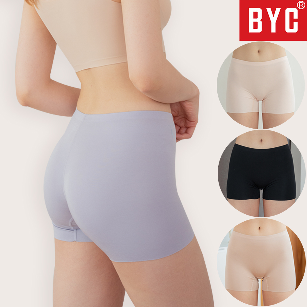 BYC 여성 심리스 모달 드로즈 사각 팬티 국내유일 60수 모달 누디 네모팬티