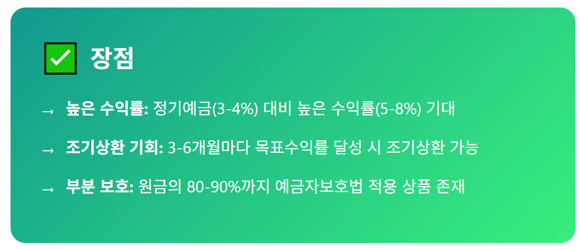 ELS 상품의장점