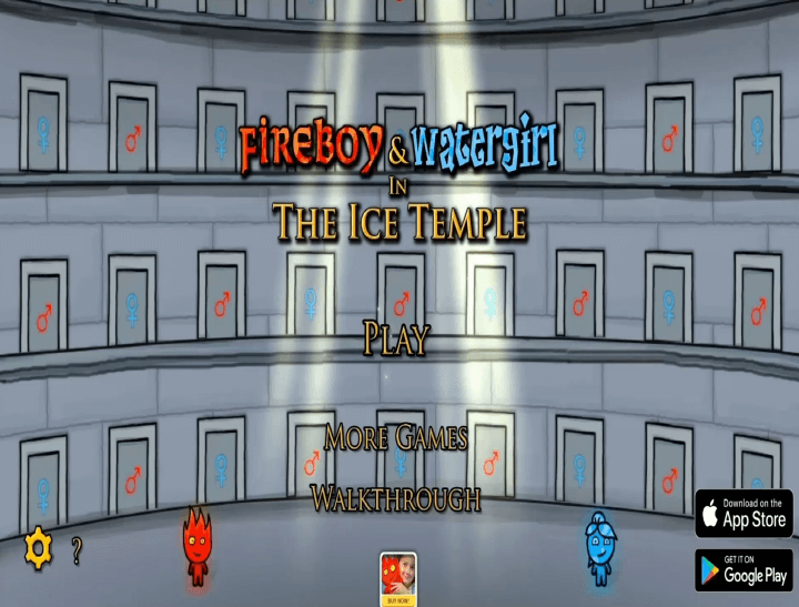 파이어보이-앤-워터걸-아이스템플-메인-화면