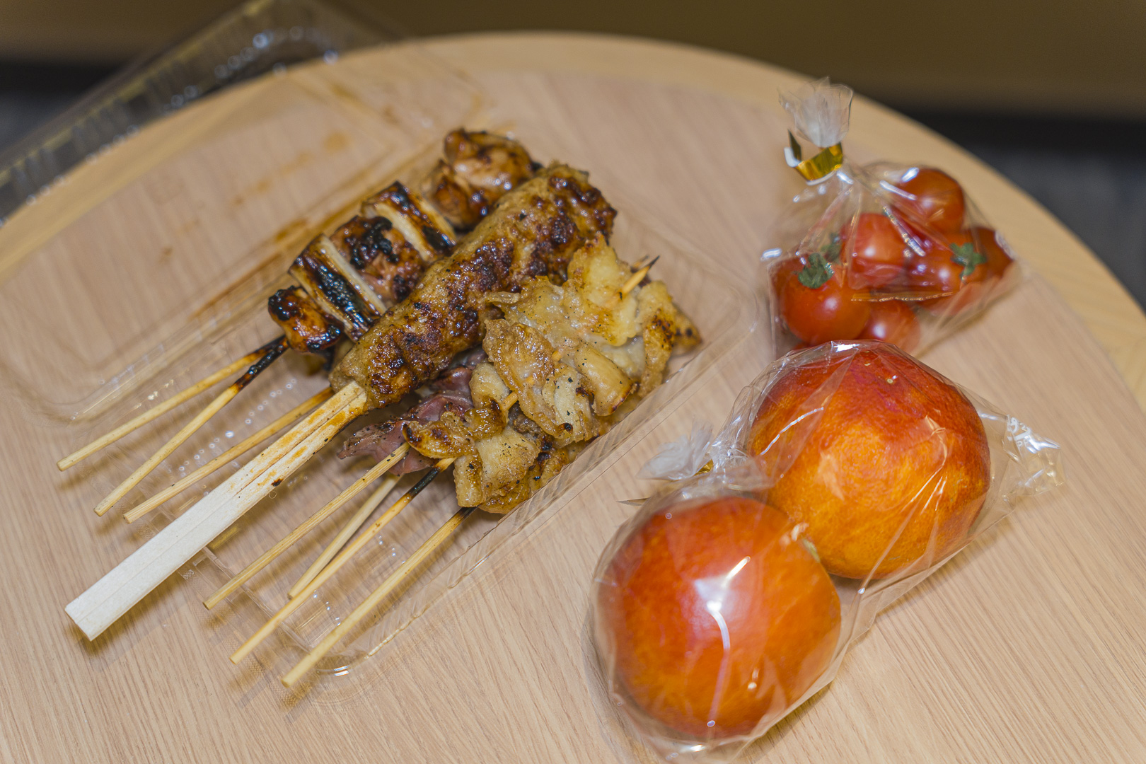 Takeaway yakitori at Hinata Sannomiya