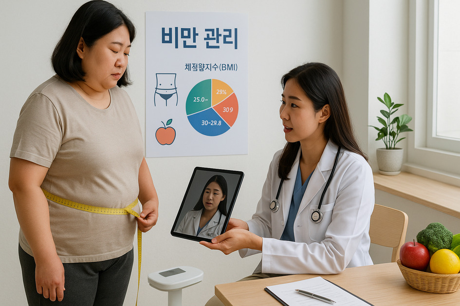 비만의 여성 이미지