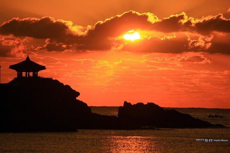 부산 송정해수욕장 해돋이