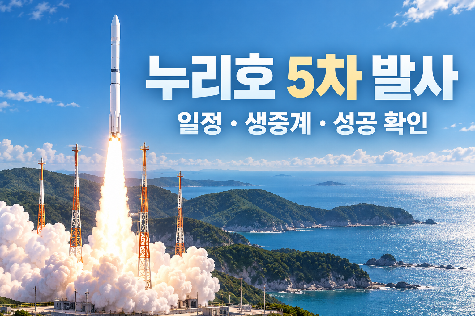 누리호 5차 발사 일정&middot;생중계 총정리 - 발사 시간&middot;탑재 위성&middot;성공 확인 방법