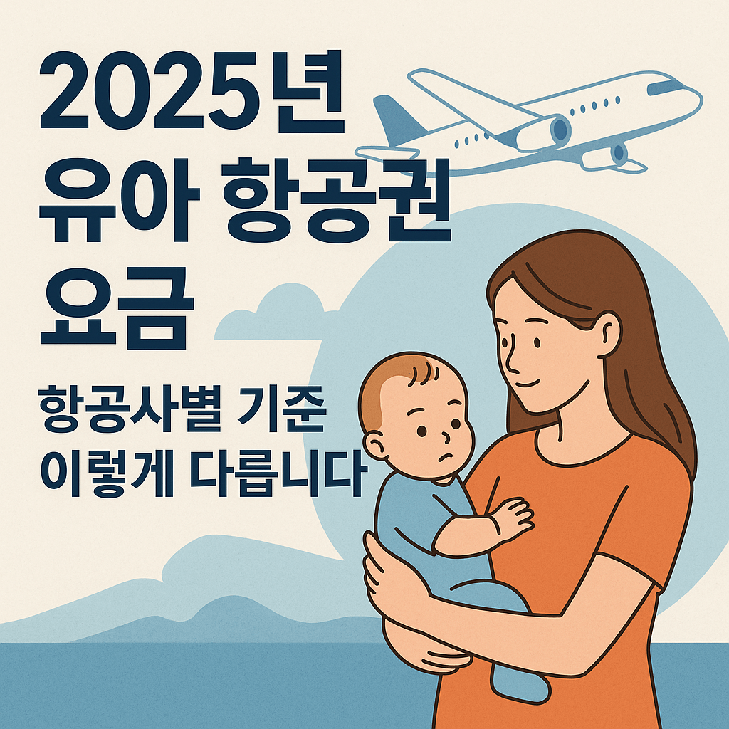 아기 비행기 언제부터 요금 내야 할까 항공사별 무료 기준 총정리