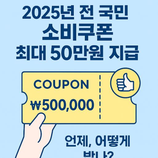 2025년 전국민 소비쿠폰 지급 관련 사진