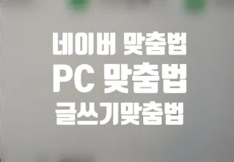 네이버 맞춤법 띄어쓰기 검사기 바로가기 안내_10