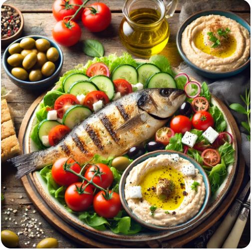 지중해식 식단의 예시