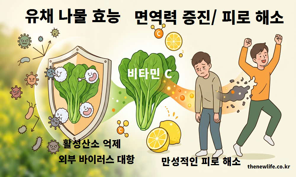 유채 나물 효능 면역력 증진 피로 해소