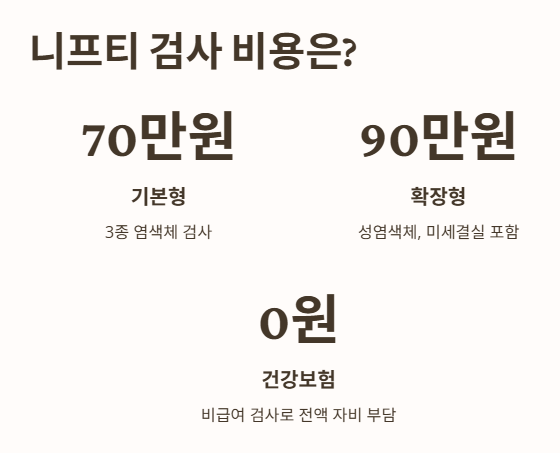 니프티 검사 비용은?