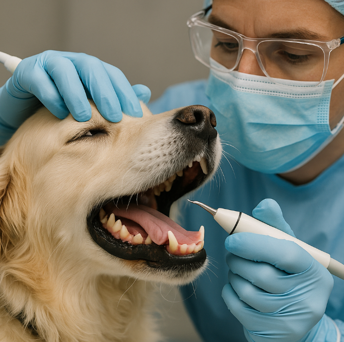 반려견 치과치료 이미지