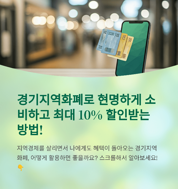 경기지역화폐 사용법 및 혜택 완전 정리 2025