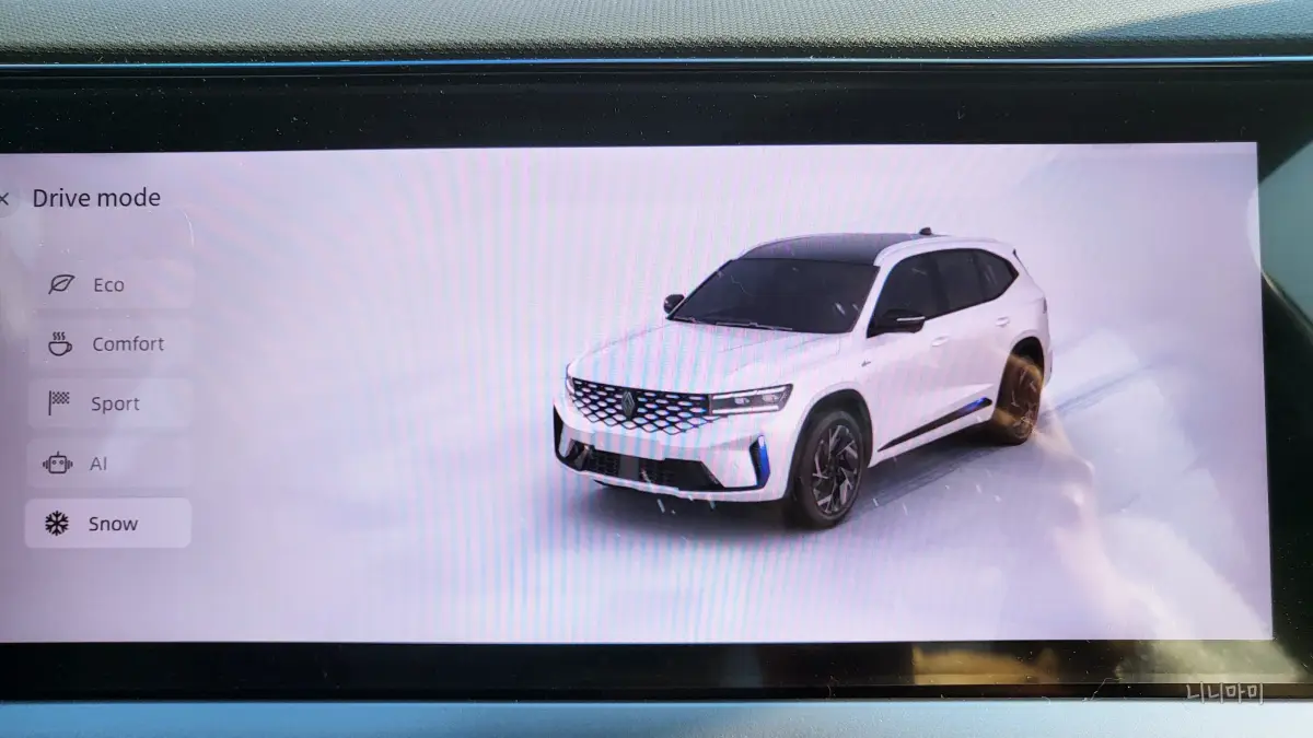 르노그랑콜레오스-스노우모드-만족1