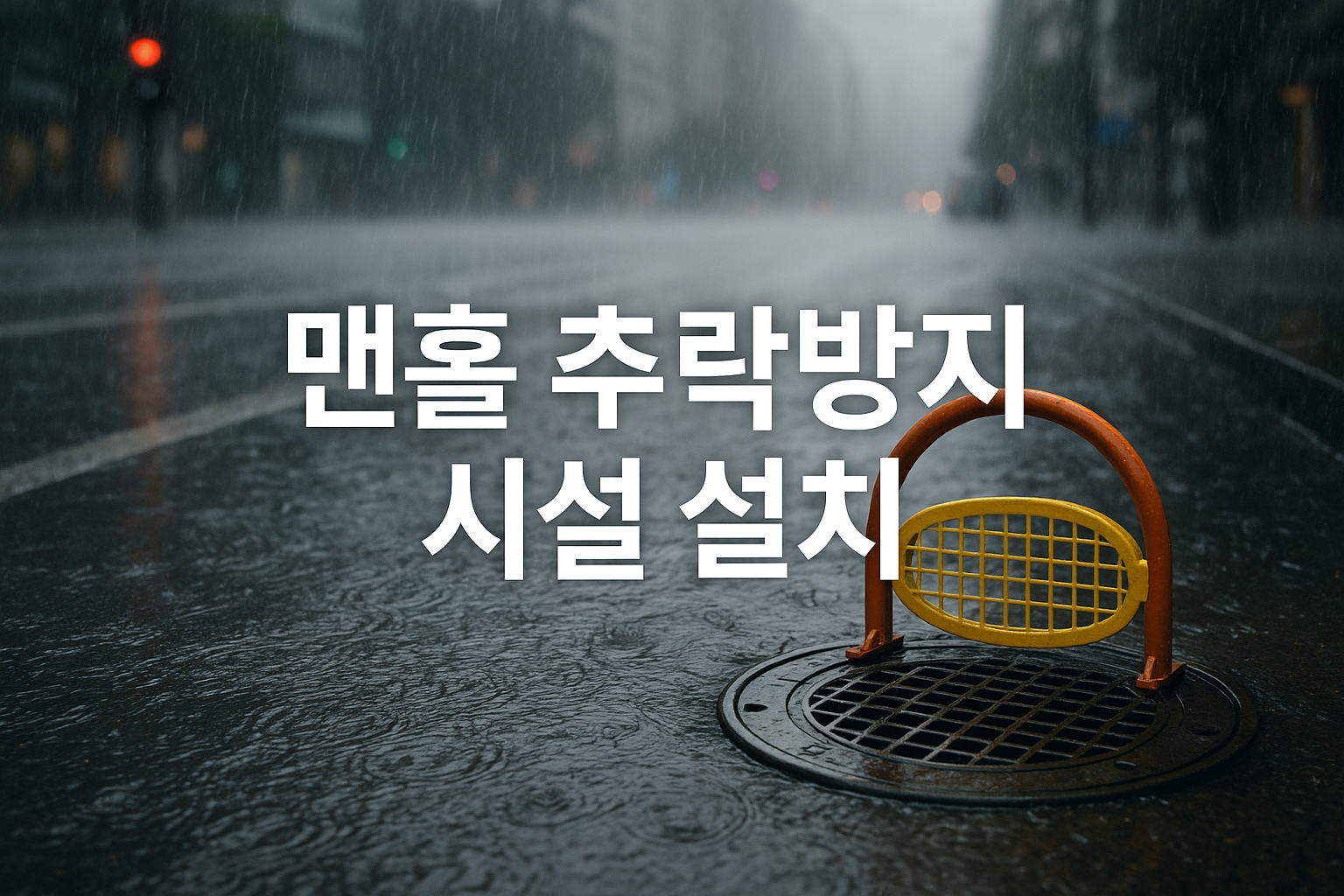 맨홀 추락방지 시설 설치, 집중호우에도 국민 안전-2026년 예산안