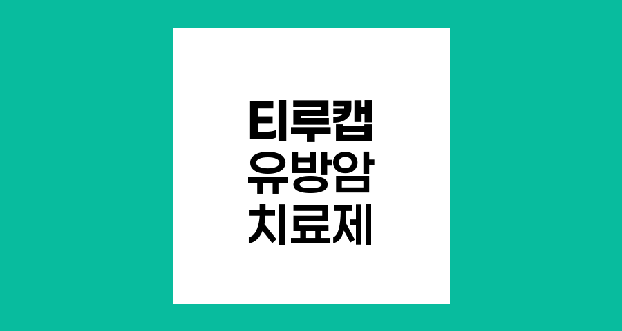 티루캡, HR+ HER2- 유방암 치료의 새 지평