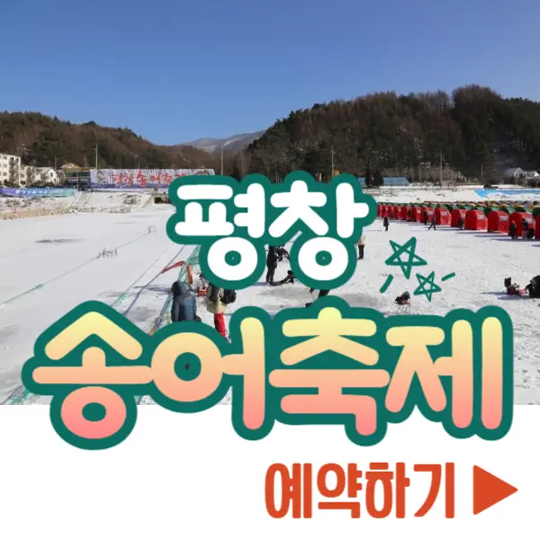 평창송어축제 텐트낚시 예약