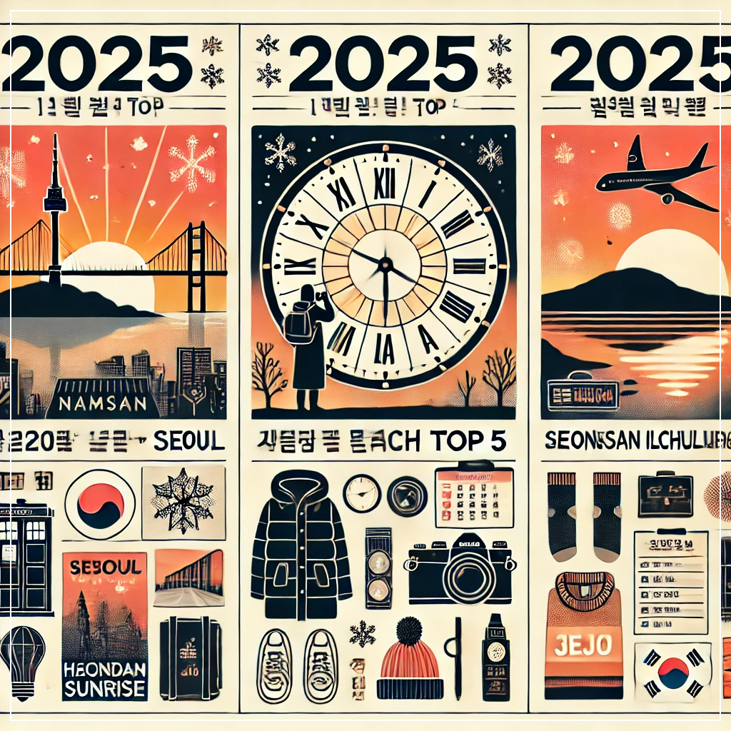 2025년 -새해- 해돋이 -명소- TOP 5 -해뜨는- 시간- 총정리