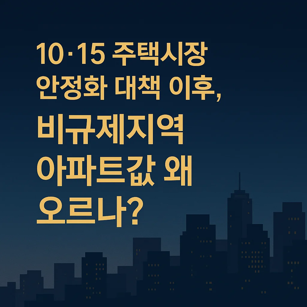 10·15 주택시장_안정화_대책_이후,_비규제지역_아파트값_왜_오르나?_2025년_부동산_시장_전망과_투자·매수_전략_총정리