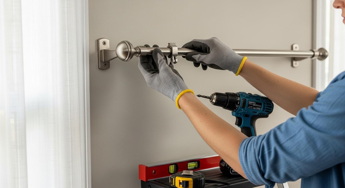 커튼봉 설치방법