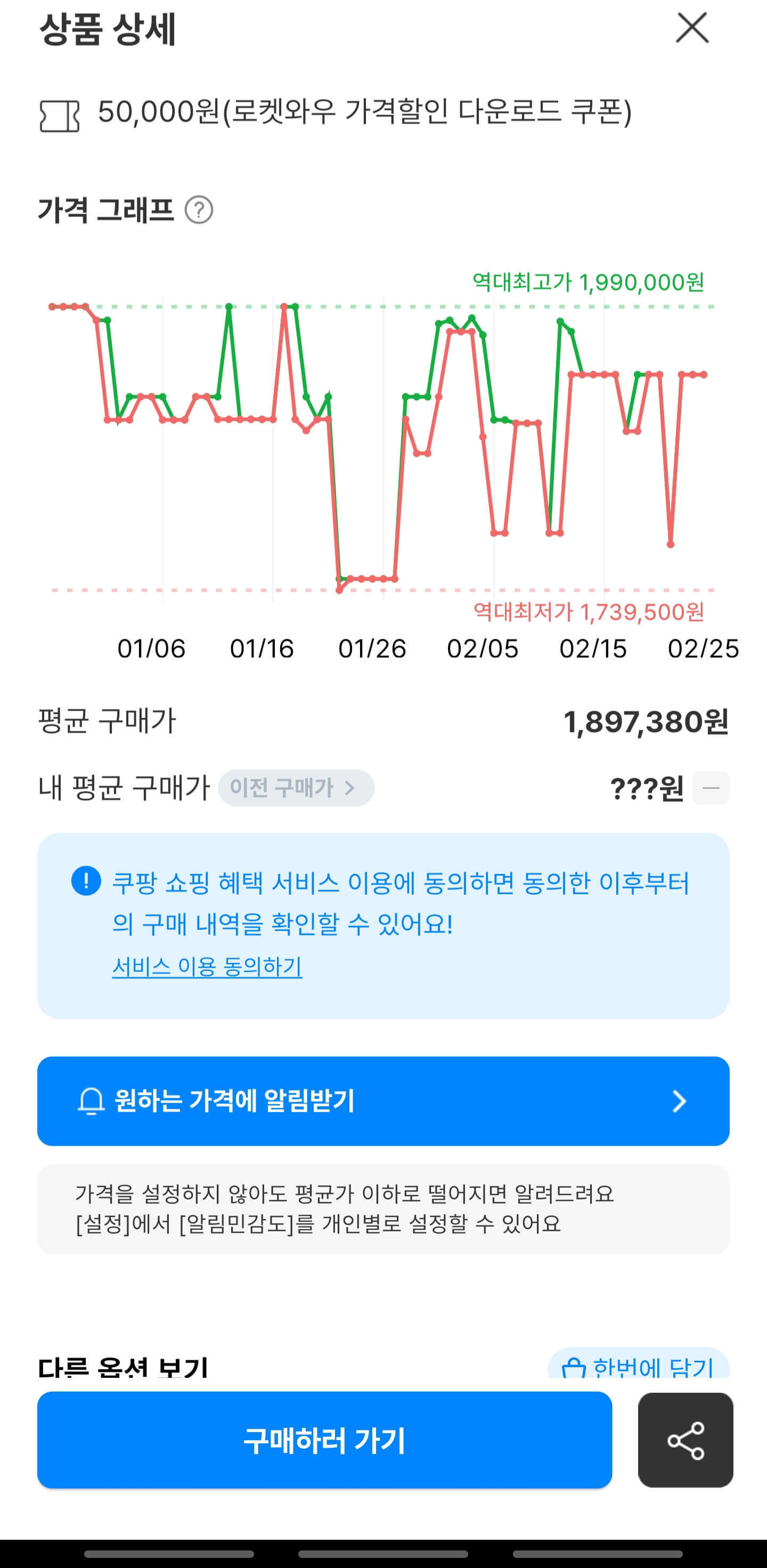 원하는 가격