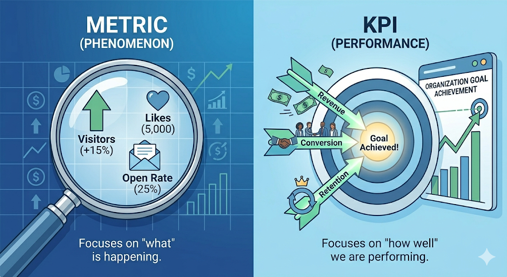 지표(Metric)와 KPI의 정의적 차이