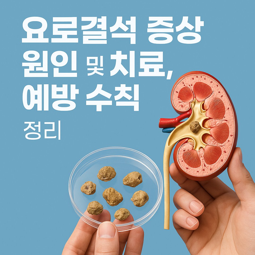 요로결석 증상 원인과 치료, 예방 수칙을 한눈에 정리한 대표 이미지로 신장과 방광 건강 관리에 도움이 되는 정보