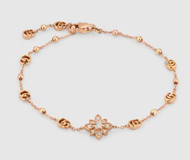 구찌 여성 팔찌 - 구찌 플로라 18K 다이아몬드 팔찌