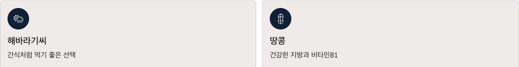 비타민B1 많은 해바라기씨와 땅콩