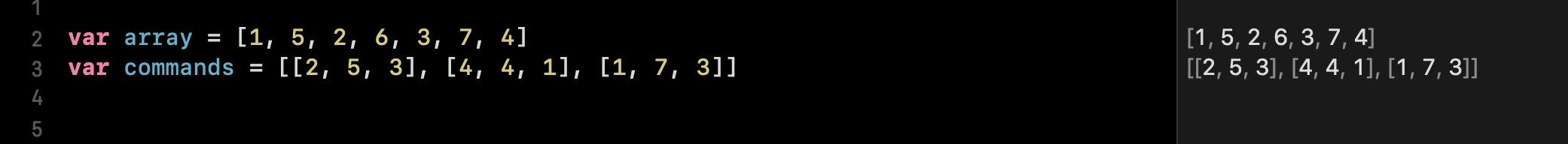 프로그래머스 K번째 수 문제풀이