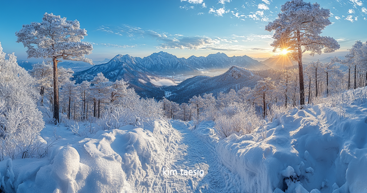 덕숭산의 사계절