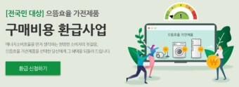 으뜸효율 가전제품 환급 신청방법 및 정부지원금 한눈에 총정리