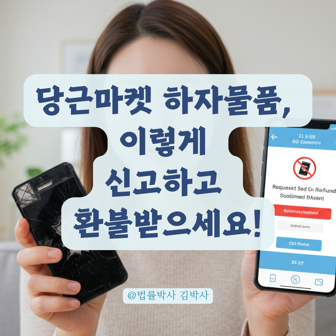 당근마켓 거래 피해, 명백한 하자 있는 물건이면 신고&middot;환불 이렇게 진행됩니다.