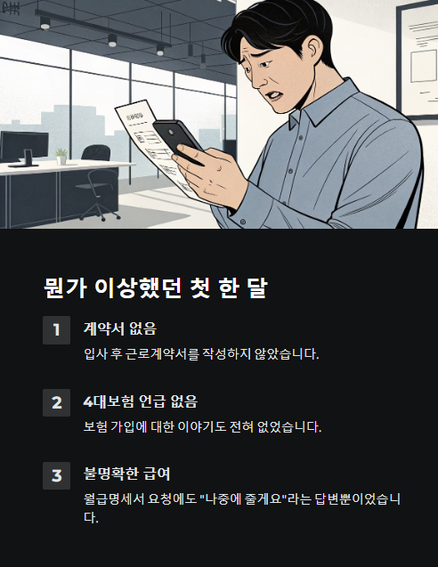 뭔가 이상했던 첫 한 달
