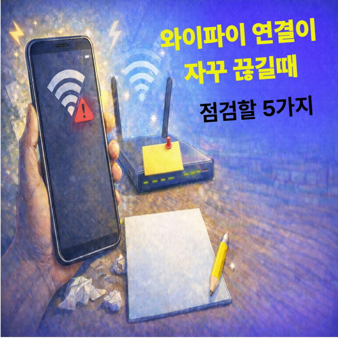 와이파이 자꾸 끊길때 점검 방법