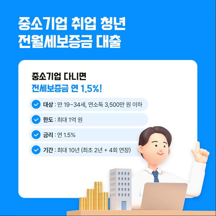 중소기업 취업 청년 전월세보증금 대출