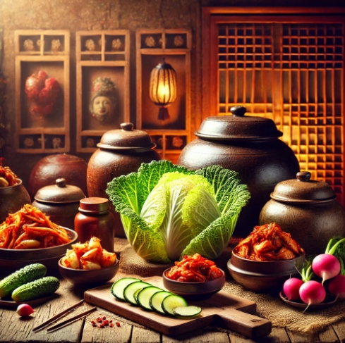 한국 전통 건강식(김치) 관련 이미지