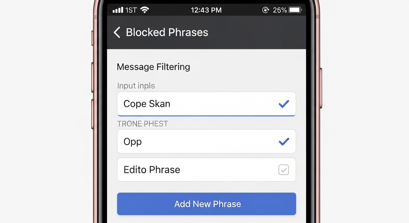 스마트폰 스팸 문자 완벽 차단을 위한 필수 차단 문구 키워드 설정 방법